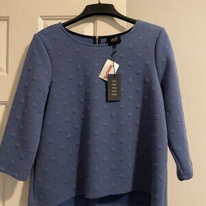 W5 (Who Wear What When Where) Women's Size Lg NWT Blue Sweater/Top